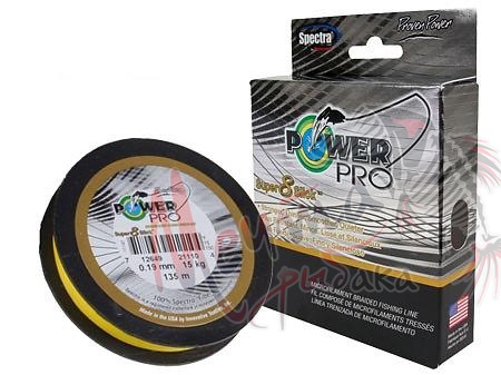 Шнур плетеный POWERPRO SUPER 8 d-0.15, 135 м. (Y)